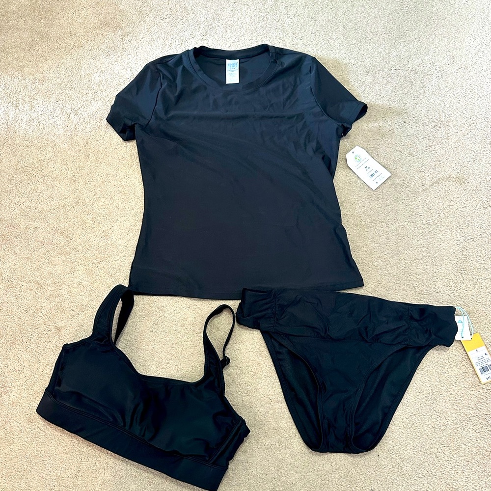 Women's Black swim Set